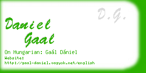 daniel gaal business card