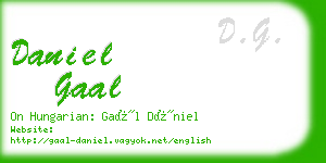 daniel gaal business card